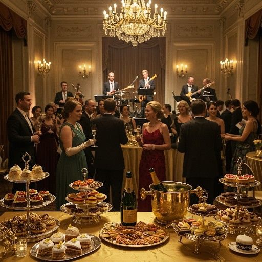 Cocktail VIP sous les lustres